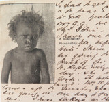 1904 Postcard Printed in Brisbane. Native Bear (Koala) & Aboriginal Child.