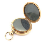 Beautifully Engraved Double Sided Gold Plate Photo Case Fob Watch Style 39.8g