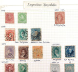 ARGENTINA JOB LOT 1863 - 1940 STAMPS. NICELY PRESENTED.