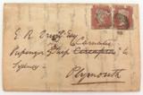 1852 Plymouth to Melbourne via Ship “Carnatic” Folded Letter of Introduction.