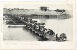 c1905 Unused Egypt Postcard. Camel Train Crossing the Suez Canal.