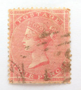 1855 QV 4d Pale Carmine Used Hinged Stamp. Carter Watermark.