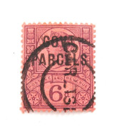 c1887 QV 6d Govt Parcels Used Hinged Stamp. Nice Example