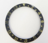 Vintage Genuine Rolex GMT Faded Black & Gold Bezel Insert #3 - 16713 16718