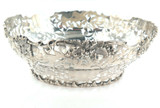 Sterling Silver 1899 Nathan & Hayes Decorative Pierced Out Serving Bowl 634g
