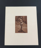 1926 Sheet Fed Gravure Print. “South American Indian Woman” by Boggiani