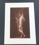 1926 Female Nude Original Sheet Fed Gravure “Italian Woman” by E O Hoppe