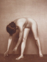 1926 Female Nude Original Sheet Fed Gravure “Italian Woman”by Hermann Schiebert