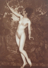 1926 Female Nude Original Sheet Fed Gravure “Suabian Woman” by Hermann Schiebert