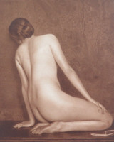 1926 Female Nude Original Sheet Fed Gravure Roumanian Woman by Hermann Schiebert