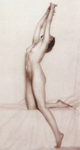 1926 Female Nude Orig. Sheet Fed Gravure Woman Lower Saxony by Franz Fiedler #2