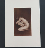 1926 Female Nude Original Sheet Fed Gravure "Woman Saxony" by Magnus Weidemann