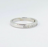 Vintage 0.22ct G Si Diamond Set 14ct White Gold Ladies Ring Size N Val $2200