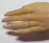 Vintage 0.20ct H Si Diamond Set 14ct White Gold Ladies Ring Size I Val $2030