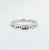 Vintage 0.38ct G Si Diamond Set 14ct White Gold Ladies Ring Size K1/2 Val $2530