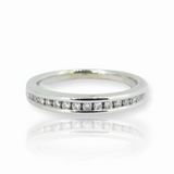 Vintage 0.38ct G Si Diamond Set 14ct White Gold Ladies Ring Size K1/2 Val $2530