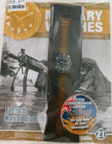 EAGLEMOSS MILITARY WATCHES ISSUE 21. 1980's FRENCH NAVAL DIVER. UNOPENED / MINT