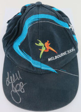 LEISEL JONES SIGNED MELBOURNE COMM GAMES 2006 OFFICIAL CAP. GOLD MEDAL WINNER