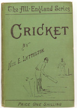 1890 2nd EDITON. THE ALL ENGLAND SERIES “CRICKET” by HON. E LYTTELTON