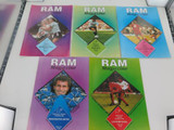 5 x 1989 DERBY COUNTY " RAM MAGAZINES “ ISSUES 2, 3, 4, 7, & 9.