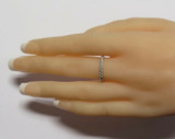 Vintage 0.24ct H Si Diamond Set 14ct White Gold Ladies Ring Size K Val $1900