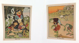 c1925 2 Superb Original “FROG" Lithograph Bookplates by Blackie & Son, Scotland.