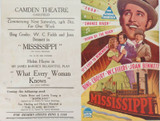 RARE 1935 CAMDEN THEATRE VIC “MISSISSIPI” MOVIE 9 PROMOTION FLYERS