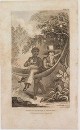 1820 Bookplate Lithograph ex J A Wallers Book “A Voyage to the West Indies"