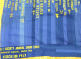 Rare Very Unusual 1950s / 1960s Horse Riding Show Ribbons Made Into A Quilt. #2