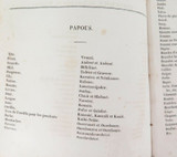 RARE 1800s French Translation / Scientific Notes Part Book on Indigenous Natives