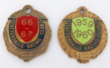 2 VINTAGE TATTERSALLS RACING CLUB, BRISBANE MEMBERS BADGES. 1959 / 1960, 1966-67