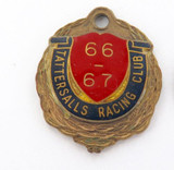 2 VINTAGE TATTERSALLS RACING CLUB, BRISBANE MEMBERS BADGES. 1959 / 1960, 1966-67