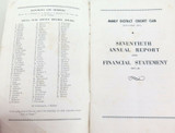 1947 - 1948 MANLY DISTRICT CRICKET CLUB 70th ANNIVERSARY REPORT & FINANCIALS.