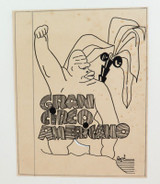 Super Rare c1940s Gran Circo Americano Circus Original Advertising Art Work. #8