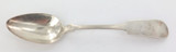RARE c1840 USA BOLLES & CHILDS, HARTFORD CT LARGE COIN SILVER SERVER TABLESPOON.