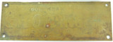 2 x cWW1 THIN METAL VEHICLE INSTRUCTION / ID PLATES