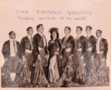 RARE c1930s Circus Performers Acrobats “The Yacopis” Large Promotional Card