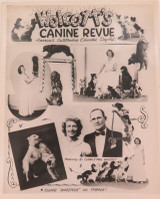 RARE c1940s Wolcott’s Canine Revue / Circus Photographic Promotional Card