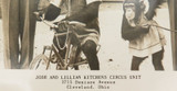 RARE c1940s Josh & Lillian Kitchens Circus Troupe Photo Promotional Card. #4