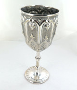 Vintage Silver-plate Gothic Medieval Style Decorative Chalice 21.5 cm High 297g