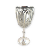 Vintage Silver-plate Gothic Medieval Style Decorative Chalice 21.5 cm High 297g