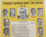 S/AFRICA PRE-TOUR SUPPLEMENT PERSONALITY AUSTRALIAN CRICKET TOUR SOUVENIR 1957/8