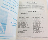 CRICKET. SCARCE SOUVENIR ASHES TOUR PROGRAMME. MCC v NORTHERN NSW, FEB 1 -3 1975
