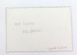 BILL BROWN HAND SIGNED POSTAL CARD.