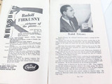 SCARCE 1959 RUDOLF FIRKUSNY, CZECH PIANIST SIGNED AUSTRALIAN TOUR ABC PROGRAMME.
