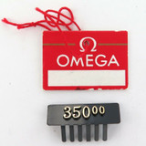 OBSOLETE 1970 OMEGA 14K GOLD 17J STORE / PRICE TAG $350