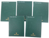 5 ROLEX DAY-DATE BOOKLETS. 3 x 2001 FRENCH, 2005 GERMAN & 2000 ITALIAN.