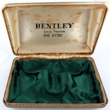 c1950s Bentley Swiss Precision De Luxe Mens Watch Hardshell Display Box.