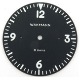 SUPER RARE cWW2 / WAKMANN 8 DAYS AIRCRAFT / ARMY CLOCK DIAL.