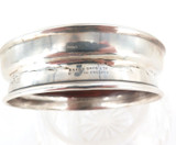 Stunning Hardy Bros Faux Tortoiseshell & Sterling Lead Crystal Vanity Jar 1924